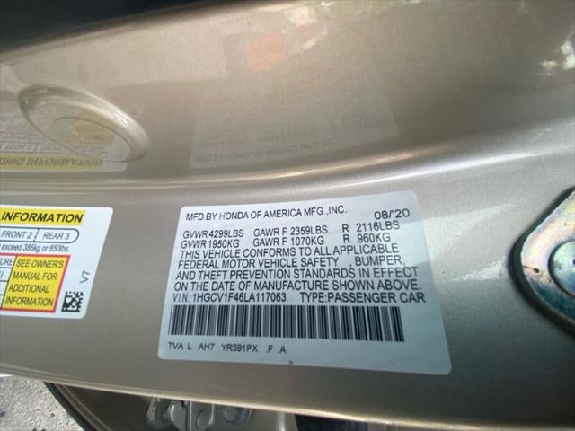 2020 Honda Accord EX