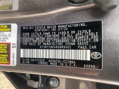 2024 Toyota CAMRY LE