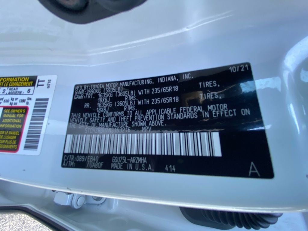 2022 Toyota HIGHLANDER XLE