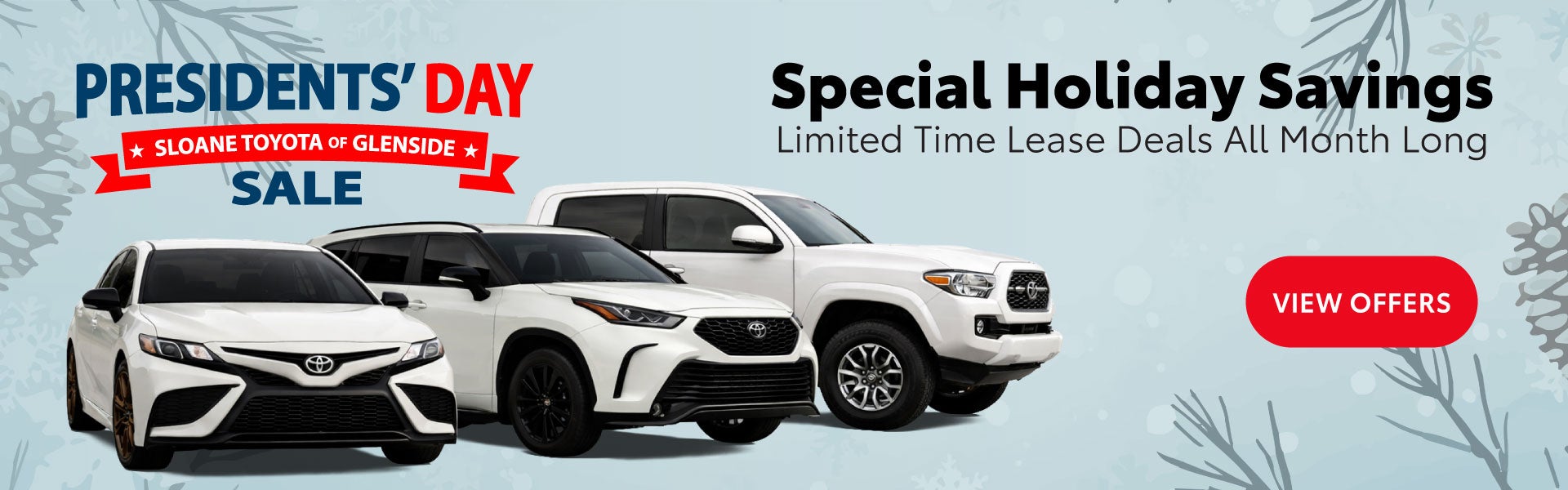 See Sloane Toyota of Glenside's Lease Offers.