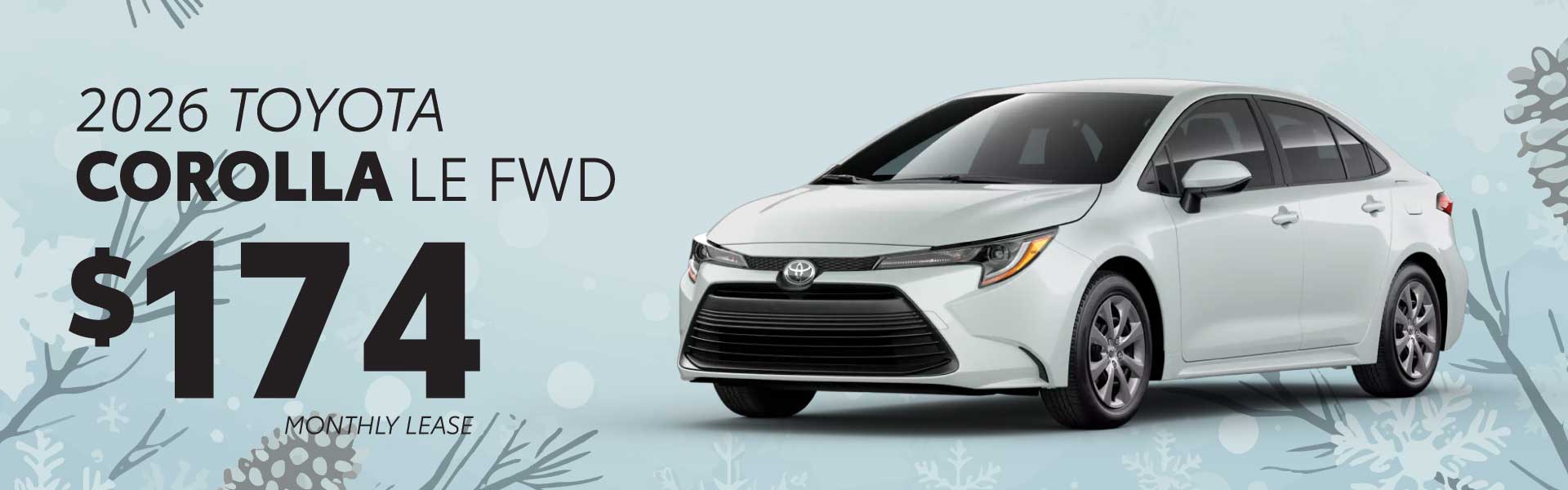 2026 Toyota Corolla Lease Deal