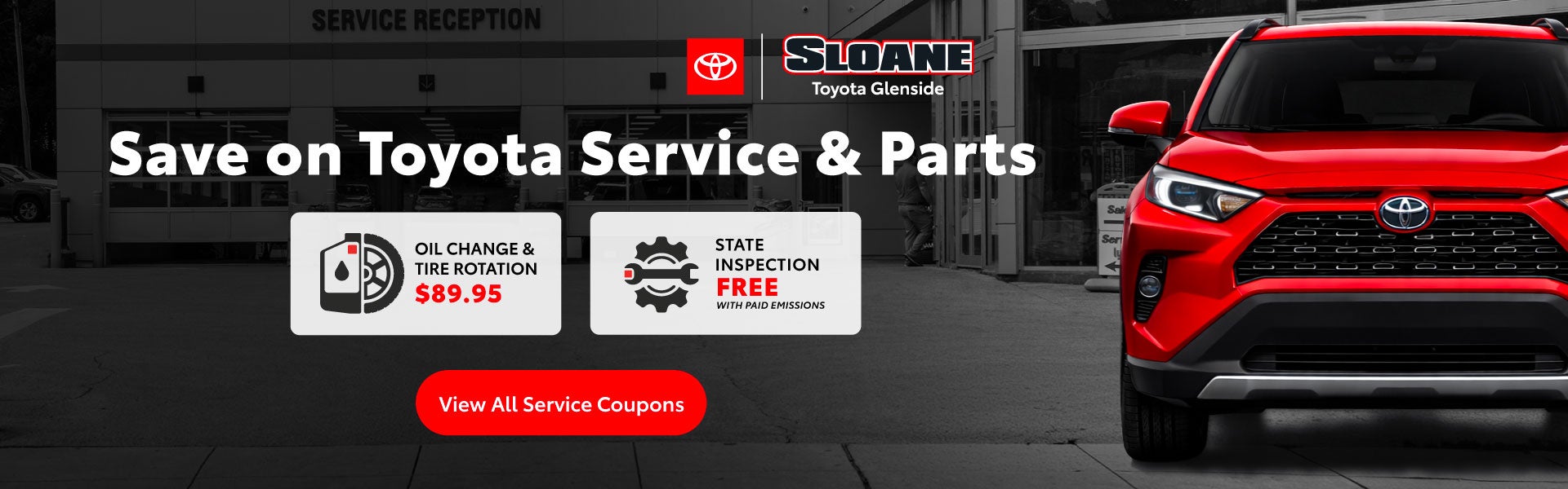 Save on Toyota Service and Parts.
